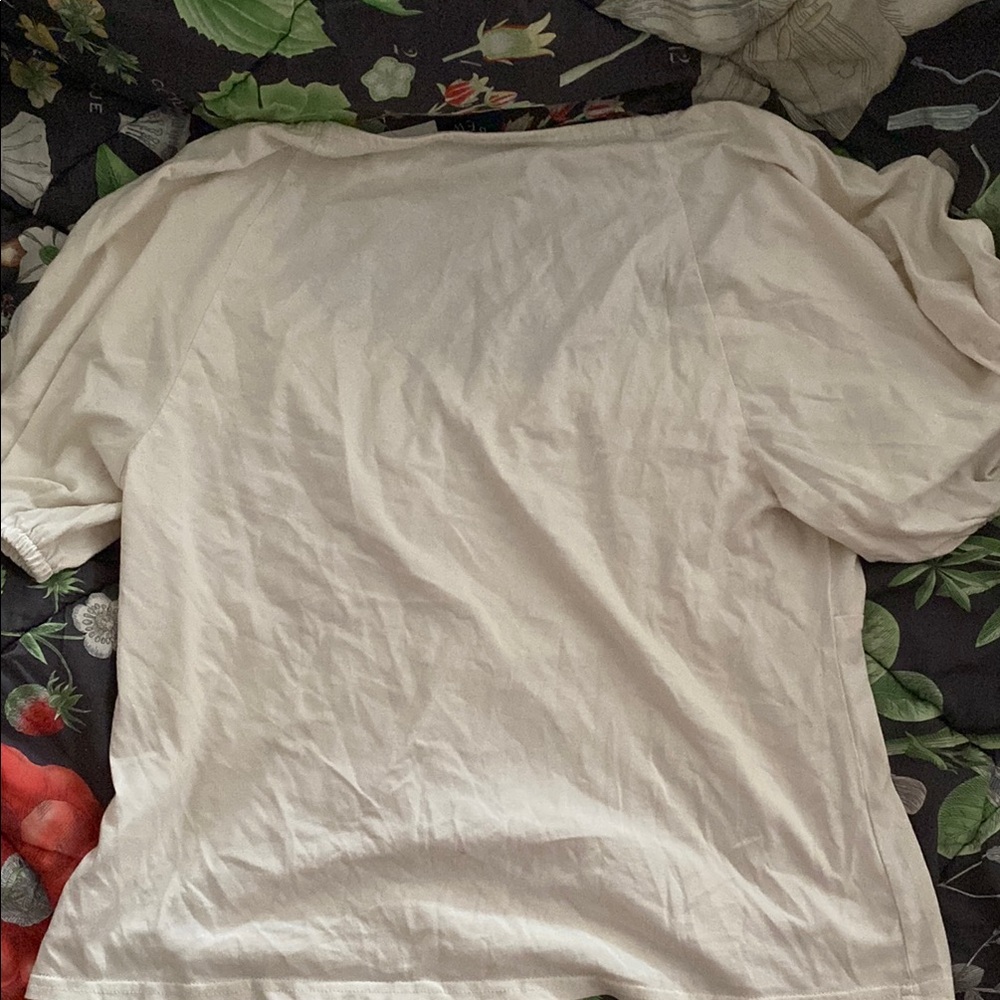 J. Crew Broken-in jersey puff-sleeve scoopneck top - Picture 5 of 6